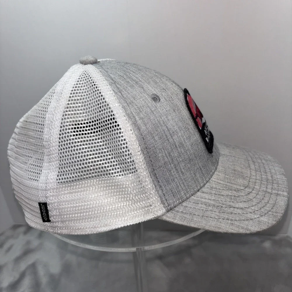 Arkansas Razorback Boys Mesh Snapback Hat Grey/White  Small Adjustable